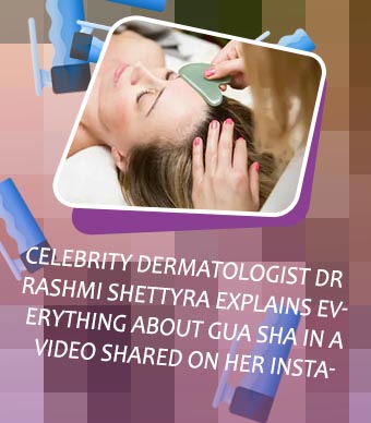 Gua sha facial massage with hands