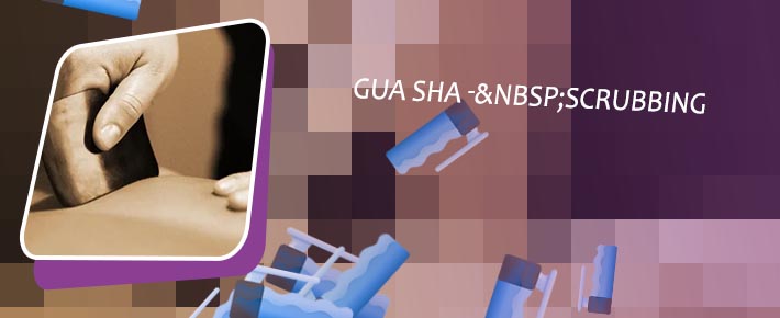 Gua sha massage with hands