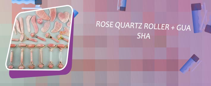 Gua sha set rose quartz