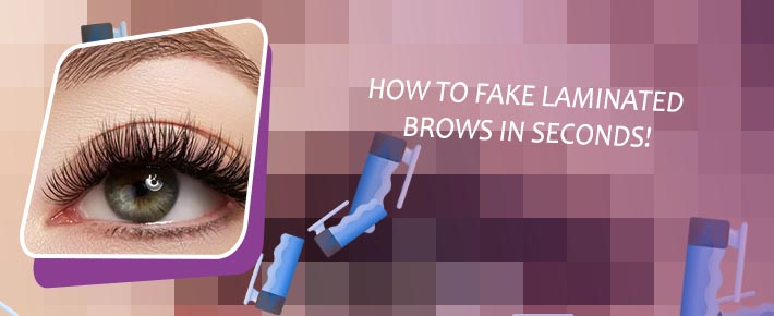 Natural laminated brows